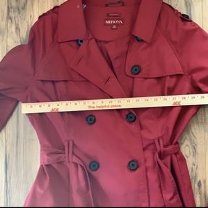 Merona Red Water Repellent Trench Coat